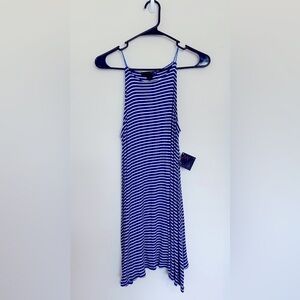 Blue and White Striped Dress Women’s Size Medium